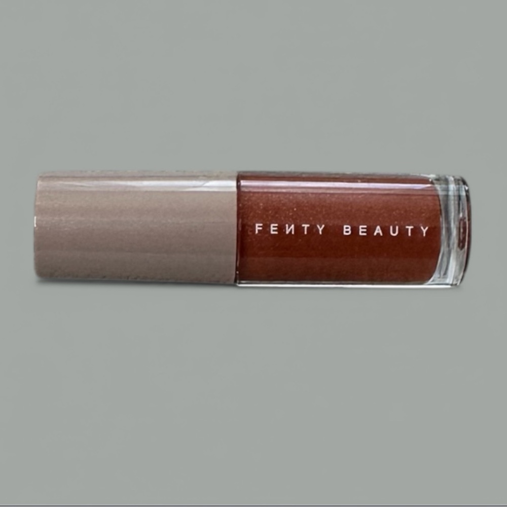 NEW Fenty Glow Gloss Bomb Lip Luminizer Travel Deluxe Size Shimmering Rose Nude - Picture 2 of 6